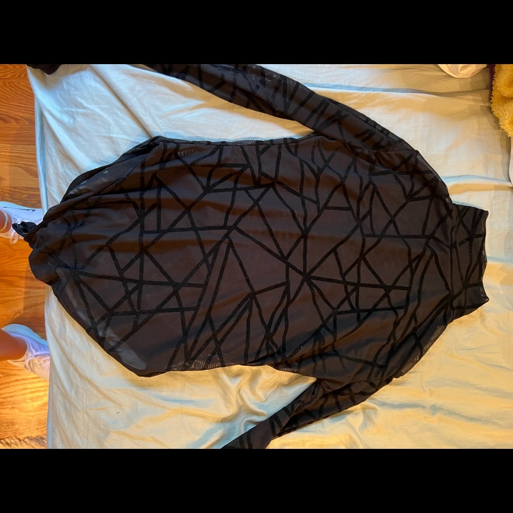 Mesh black body suit